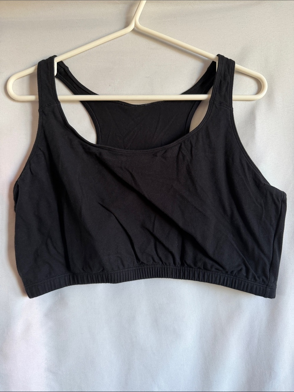 Fruit of the Loom Black Racerback Sports Bra